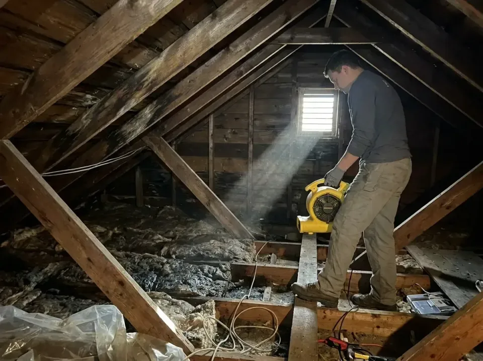 attic-water-damage-drying-proc-007 — frequently asked questions, Emergency Water Extraction & 24/7 Flood Response in Chanhas…